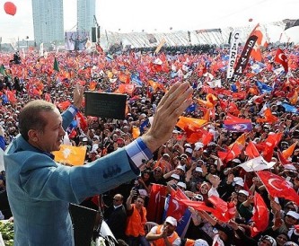 Թուրքիայի վարչապետի հանրահավաքը` Ստամբուլում