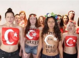 FEMEN: Türkiye’deki direnişe göğüslarımızla destek etmeye hazırız