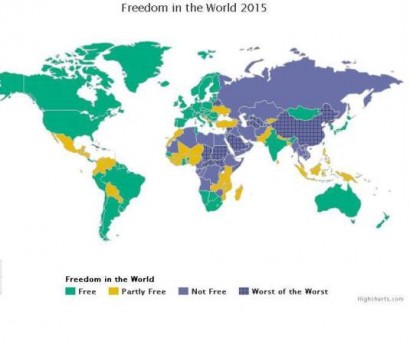 «Freedom House»-ի տվյալներով Լեռնային Ղարաբաղն ավելի ազատ պետություն է, քան Ադրբեջանը