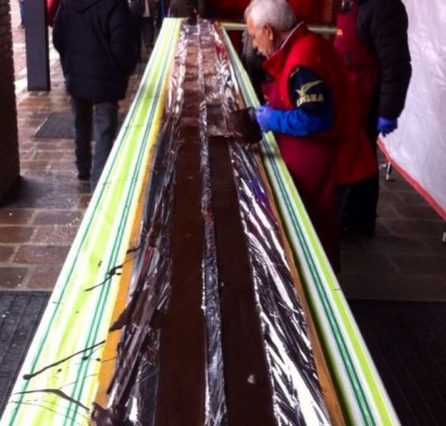 50-метровую плитку шоколада сделали в италии