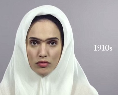 Столетняя история красоты иранок в одном видео