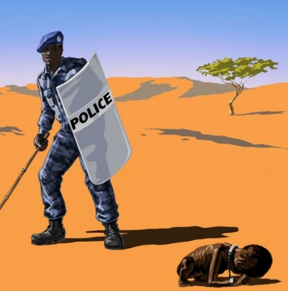 Сатирические иллюстрации полицейских из разных стран мира
