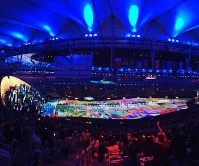В соцсетях появились снимки с репетиции открытия Олимпиады в Рио