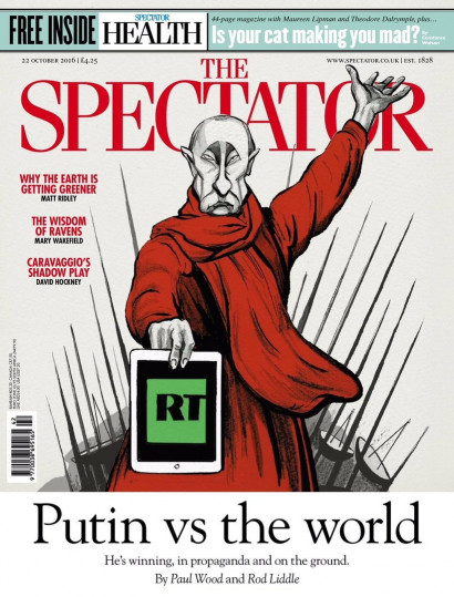 Журнал Spectator опубликовал издевательскую обложку с Путиным