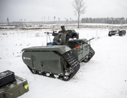 Էստոնական ընկերությունը ներկայացրել է կրակող մարտական ռոբոտի զորավարժությունները