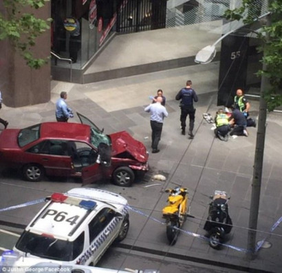 Three killed when car plows into crowd in Melbourne
