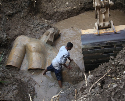 Կահիրեում հայտնաբերվել է Ռամզես 2-րդ փարավոնի հսկա արձանը