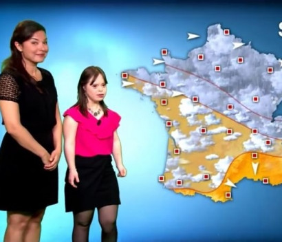 Dreams come true for woman with Down syndrome as she presents weather video