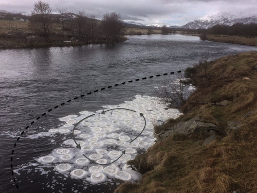 Շոտլանդիայում գետի վրա առաջացել են բլիթանման արտասովոր սառույցներ