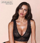 Irina Shayk models Intimissimi's new lace Eleonora bralette