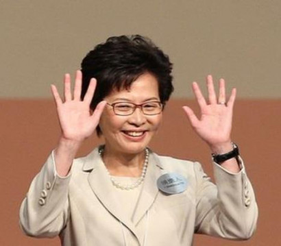 Hong Kong election: Beijing-backed Lam first female leader