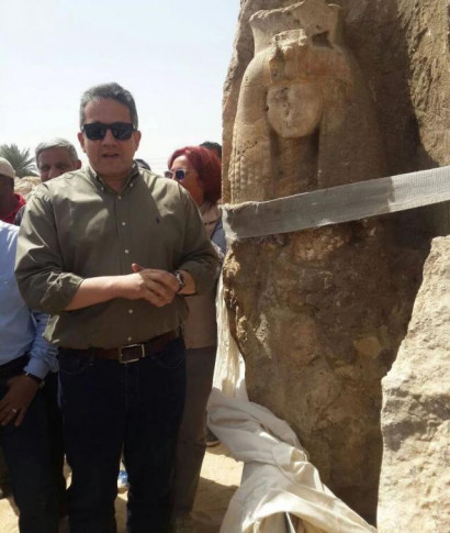 King Tut's Grandmom? Huge Alabaster Statue Unearthed Along Nile