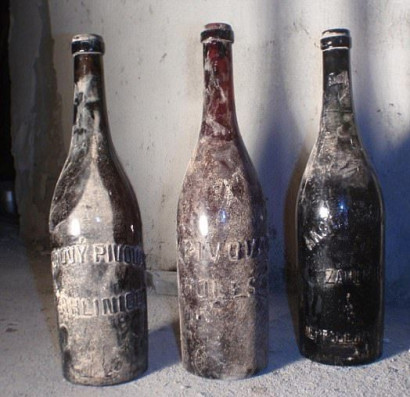 В Чехии нашли три столетних бутылки с пивом