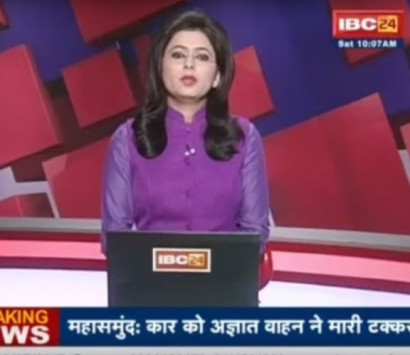 Телеведущая из Индии прочитала новость о смерти мужа в прямом эфире