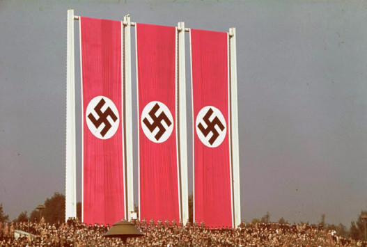 Նացիստական Գերմանիայի դրոշները Նյուրնբերգում, 1938թ.