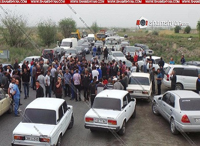 Գյուղացիները փակել են Երևան-Մարգարա ավտոճանապարհը