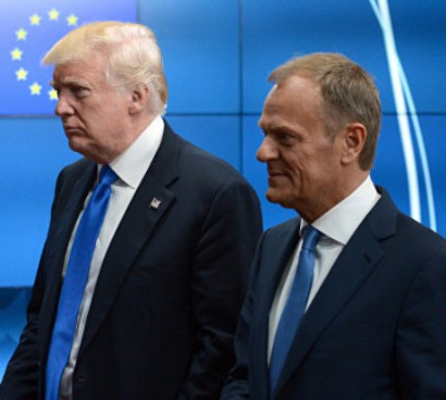 EU, Trump at odds on Russia, trade, climate -EU's Tusk