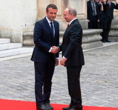 Emmanuel Macron Challenges Putin on Syria and Gay Rights