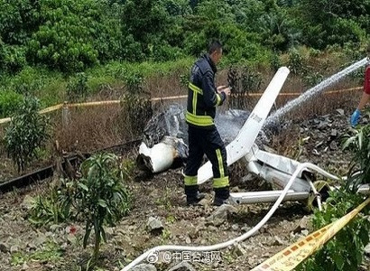 На Тайване упал вертолет, три человека погибли