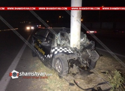 Ողբերգական ավտովթար Կոտայքում. Opel-ը բախվել է գովազդային սյանը. կա 1 զոհ, 1 վիրավոր