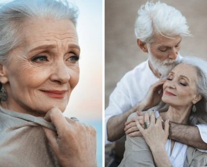 Трогательная фотосессия пожилой пары от российского фотографа
