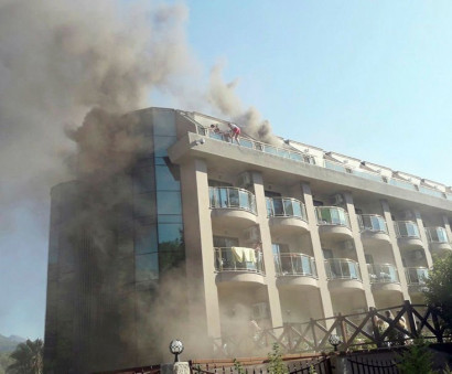 Пожар в 5-звездочном отеле Кемера: 14 пострадавших