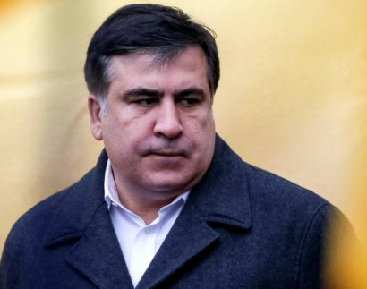 Саакашвили прибыл в Литву и принял участие в акции протеста у Посольства России
