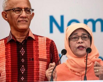 Halimah Yacob formally elected Singapore's first woman president