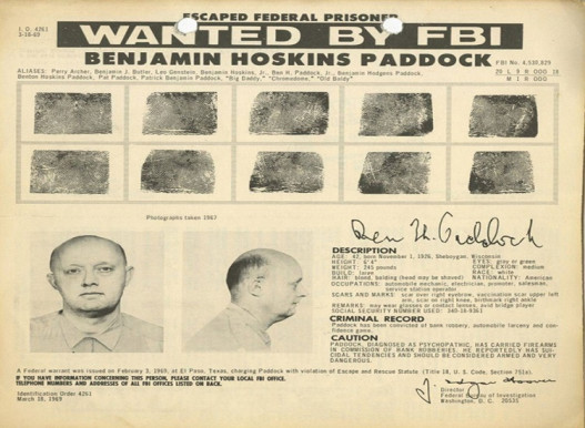 The Las Vegas shooter's father was a diagnosed psychopath and on the FBI's 10 Most Wanted list