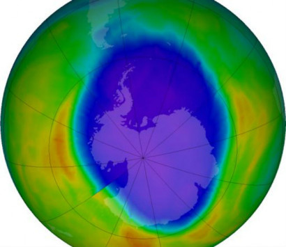 Над Антарктидой появилась огромная озоновая дыра