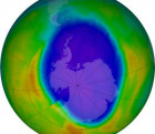 Over Antarctica there was a huge ozone hole