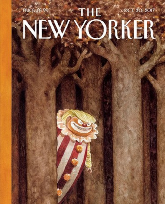 New Yorker накануне Хэллоуина выпустит обложку с Трампом в образе клоуна