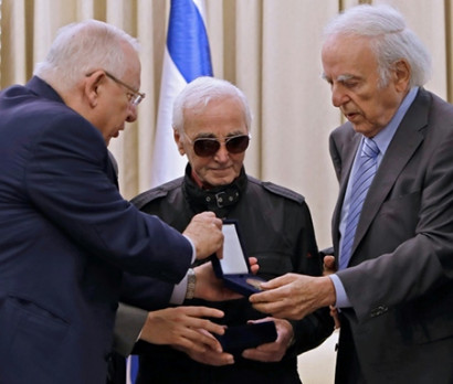 Charles Aznavour Receives the Raoul Wallenberg Award in Israel
