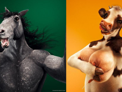 Նկարիչը կենդանիների միջոցով ցույց է տվել, թե որքան ծիծաղելի են սելֆիամոլները
