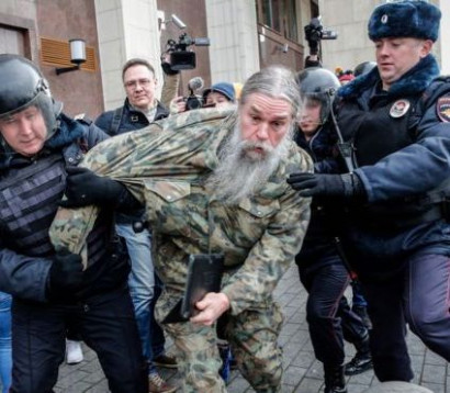 Մոսկվայի կենտրոնում ավելի քան 80 մարդ է ձերբակալվել