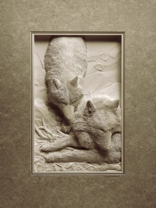 Бумажные скульптуры животных от Кэлвина Николлса