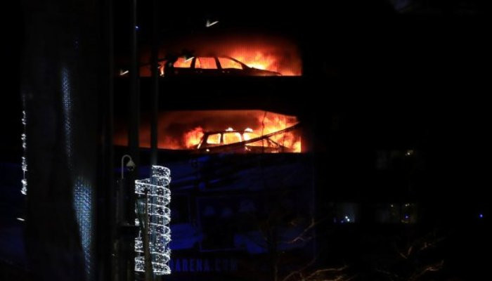 Up to 1,600 cars destroyed as fire engulfs multi storey car park