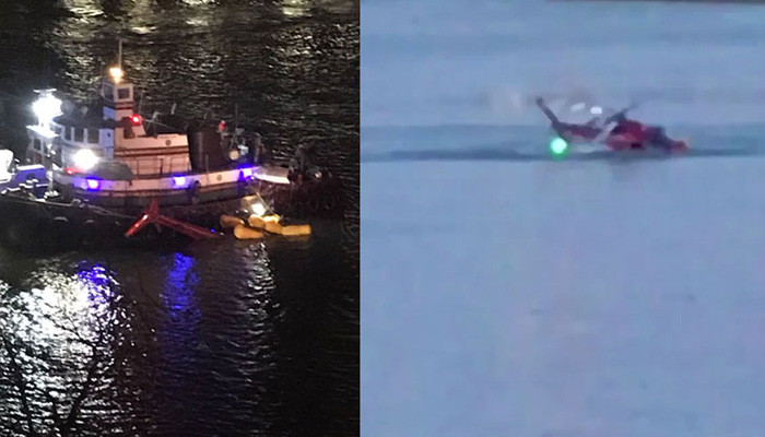 В Нью-Йорке вертолет рухнул в пролив Ист-Ривер