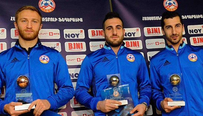 Հայաստանի լավագույն ֆուտբոլիստներն ստացան իրենց մրցանակները