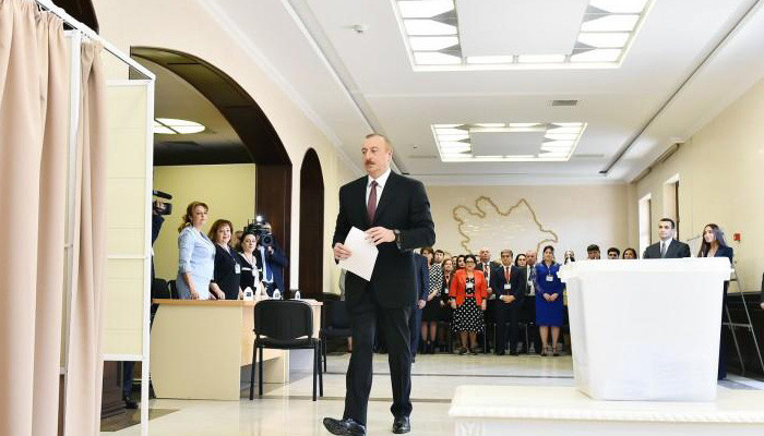 Центризбирком: Ильхам Алиев побеждает на выборах
