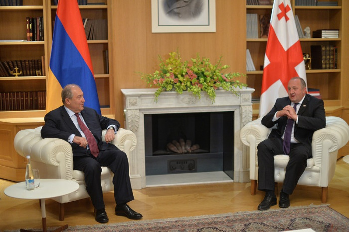 Արմեն Սարգսյանը հանդիպում է ունեցել Վրաստանի նախագահ Գեորգի Մարգվելաշվիլիի հետ