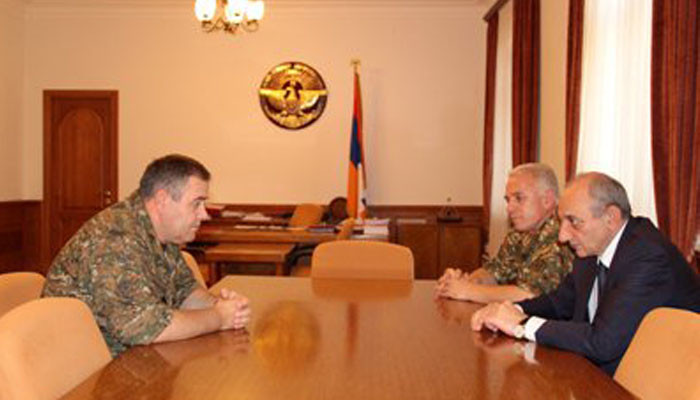 Meeting with head of the General Staff of the Armenian Armed Forces Artak Davtyan