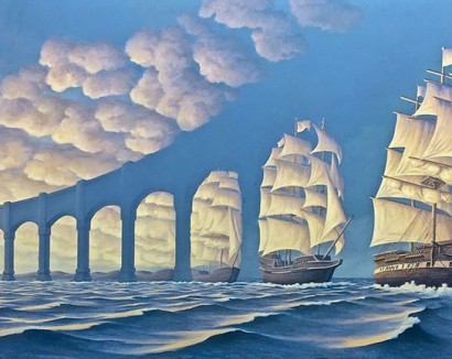 Mind-Twisting Optical Illusion Paintings By Rob Gonsalves