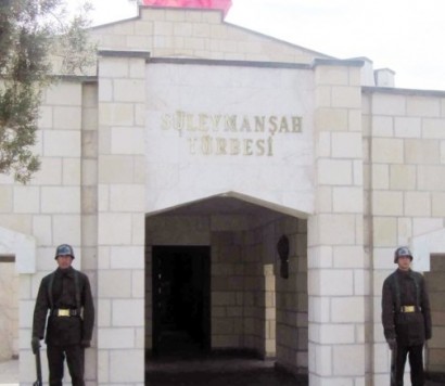 Turkish soldiers evacuate Tomb of Suleyman Shah in Syria