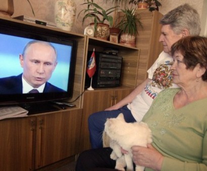 Russian and Ukrainian TV viewers live on different planets
