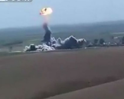 Part of ISIS Suicide Bomber's Vehicle Goes Airborne And Explodes In Mid air