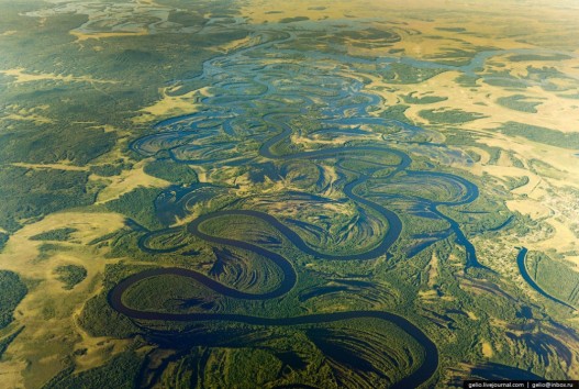 Как кружево. Река в Амурской области.
