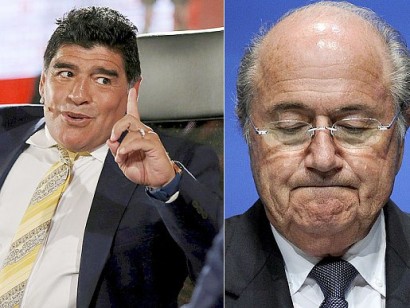 Diego Maradona: Fifa is a playground for the corrupt and if Sepp Blatter is its face then we are in a very bad place
