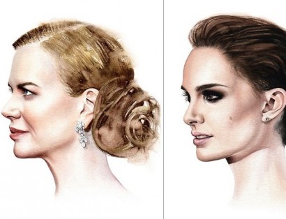 Hollywood actresses are real works of art! Angelina Jolie and Keira Knightley join cast of leading ladies to be captured in stunning watercolour portraits