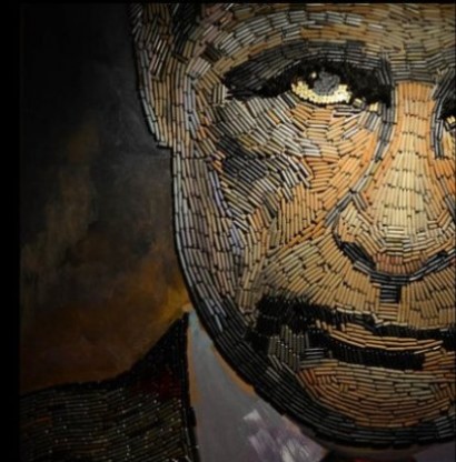 «Лицо войны»: портрет Путина собрали из гильз